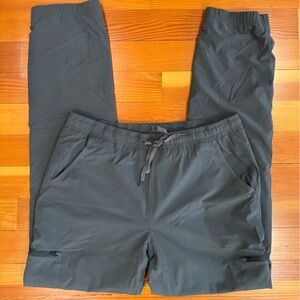 Eddie Bauer Women’s Polar Fleece-Lined Pull-On Gray Pants, Sz Tall 14, EUC, Gray